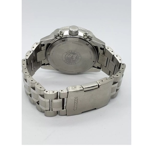 Men's Citizen EcoDrive Nighthawk Chronograph Watch B620-S111692 WR200 - Picture 5 of 7